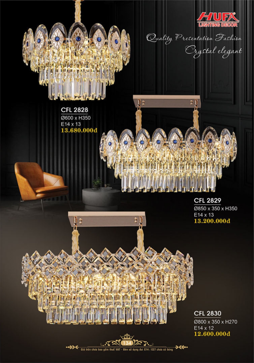 Bảng giá đèn trang trí HUFA